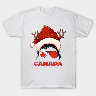 Canada girl, Canadian Christmas gift , Regalo Navidad Canada T-Shirt